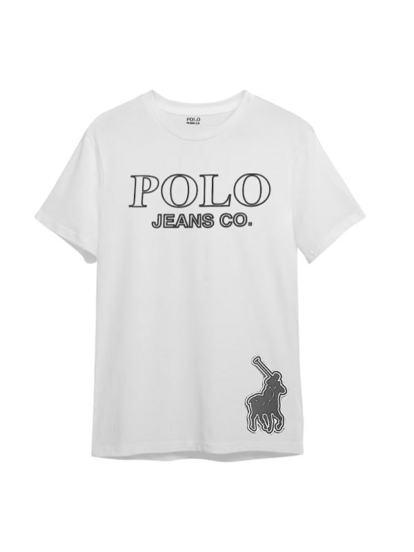 Polo T-Shirt Pjc Velcro Logo White